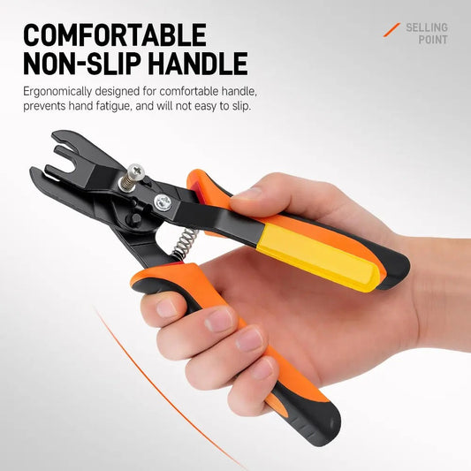 1-Hand Operation Heavy Duty Push-to-Connect Air Hose Connector Remover Pliers - Compact PVC, Carbon Steel, Automotive Pneumatic Quick Disconnect Repair Tools, Father's Day Gift for 3D Printers, Aquaria, Easy To Use