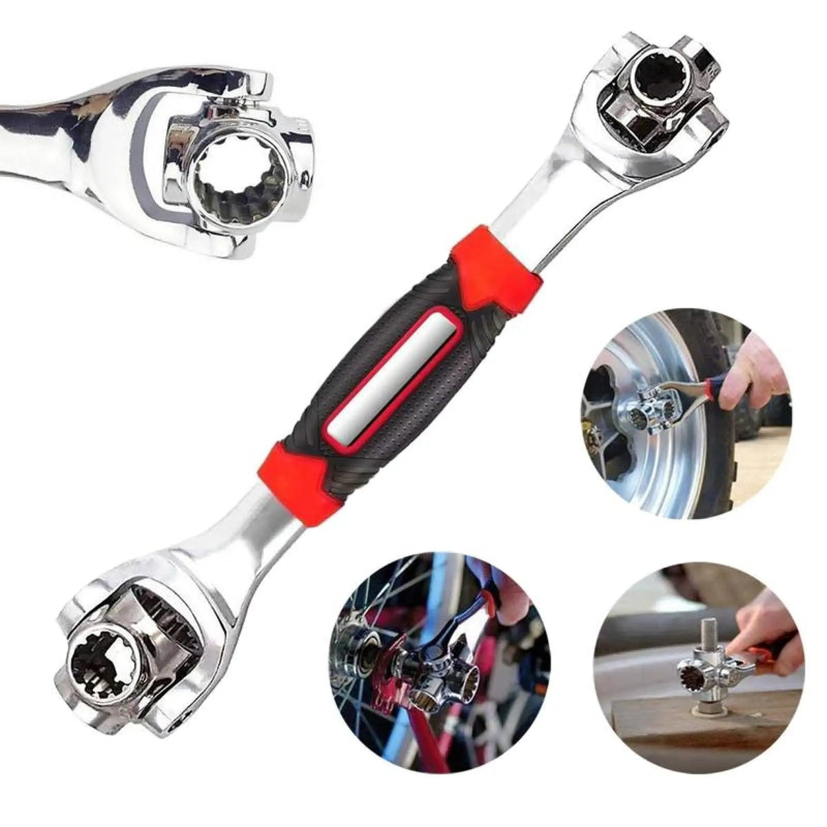 Combination Wrench Set,Universal Wrench with Multifunction 360 Degree Rotating Head,52 in 1 Socket Wrench Tool,Spanner Tool for Home and Car Repair.